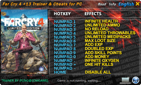 far cry 3 trainer working